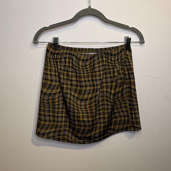 Brown Plaid Mini Skort - Picture 5 of 5